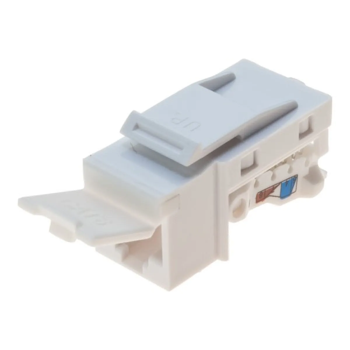 Dexlan Blanc Embase Rj45 Utp À Bascule Cat 6