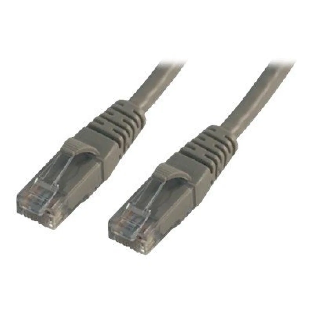 MCL - Cordon de raccordement - RJ-45 (M) pour RJ-45 (M) - 50 cm - UTP - CAT 6a - gris
