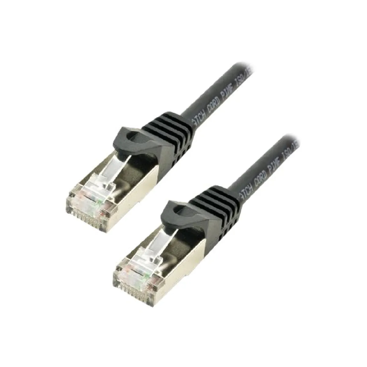 Mcl Noir Câble Réseau Cat 7 S/Ftp - 1 M