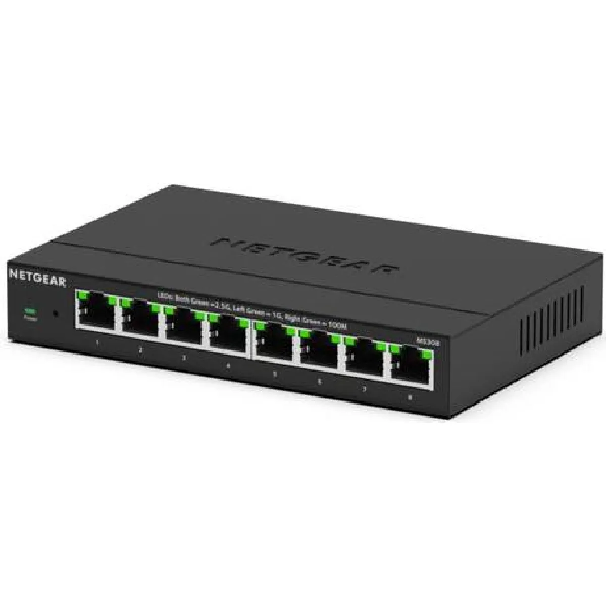 NETGEAR  300 Series Plus MS308 - Commutateur Multi-Gigabit G&eacute;r&eacute; - 8 x 100/1000/2,5 G - Bureau, Montage mural (MS308E-100EUS)