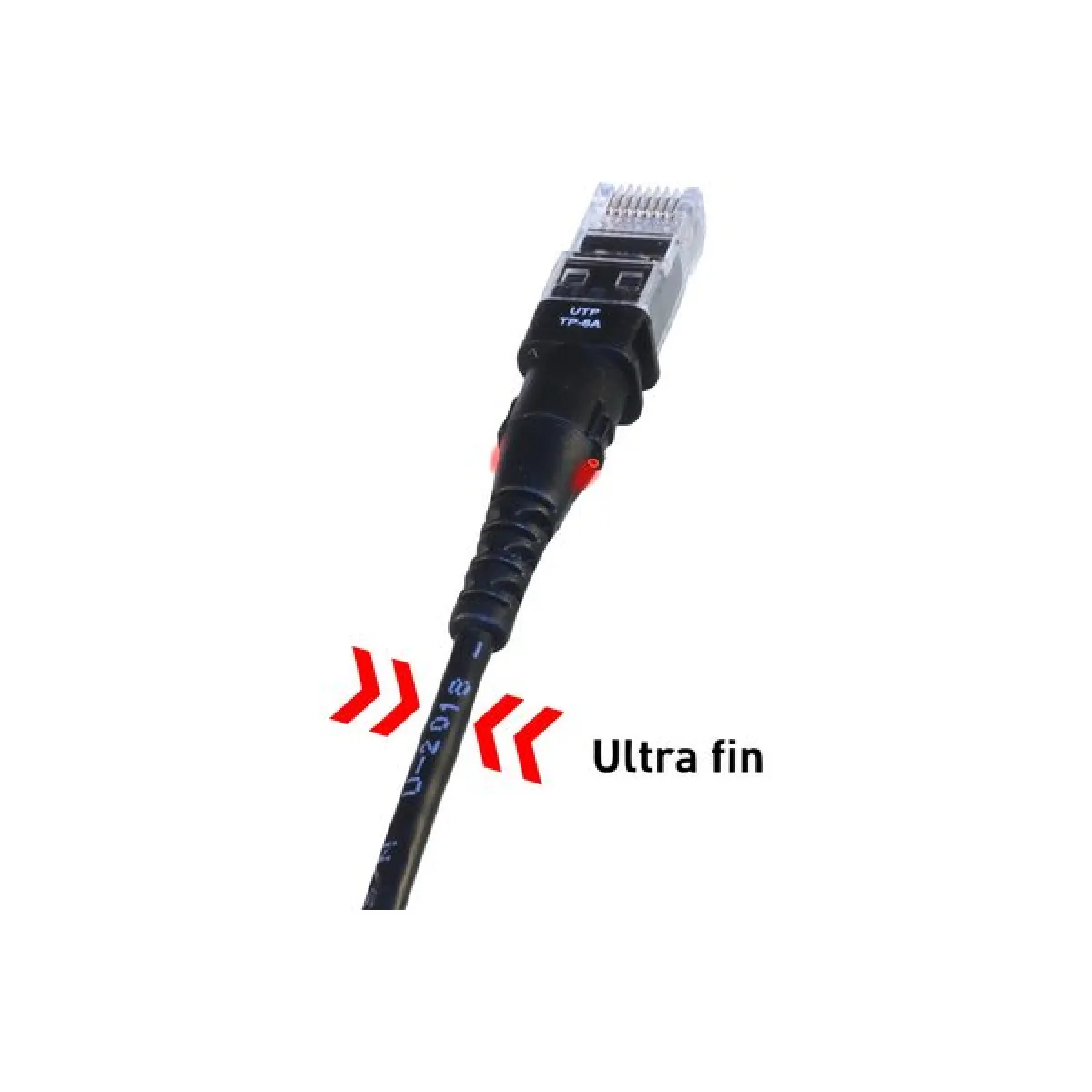 PATCHSEE THINPATCH TP-6A-U/8 Cordon RJ45 cat&eacute;gorie 6A U/UTP fin - 2,4 m
