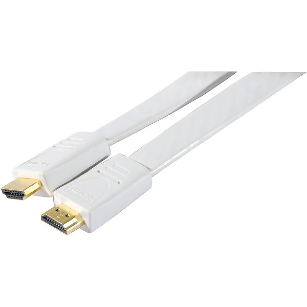 Dexlan Blanc Câble Hdmi Plat Haute Vitesse - 1 M