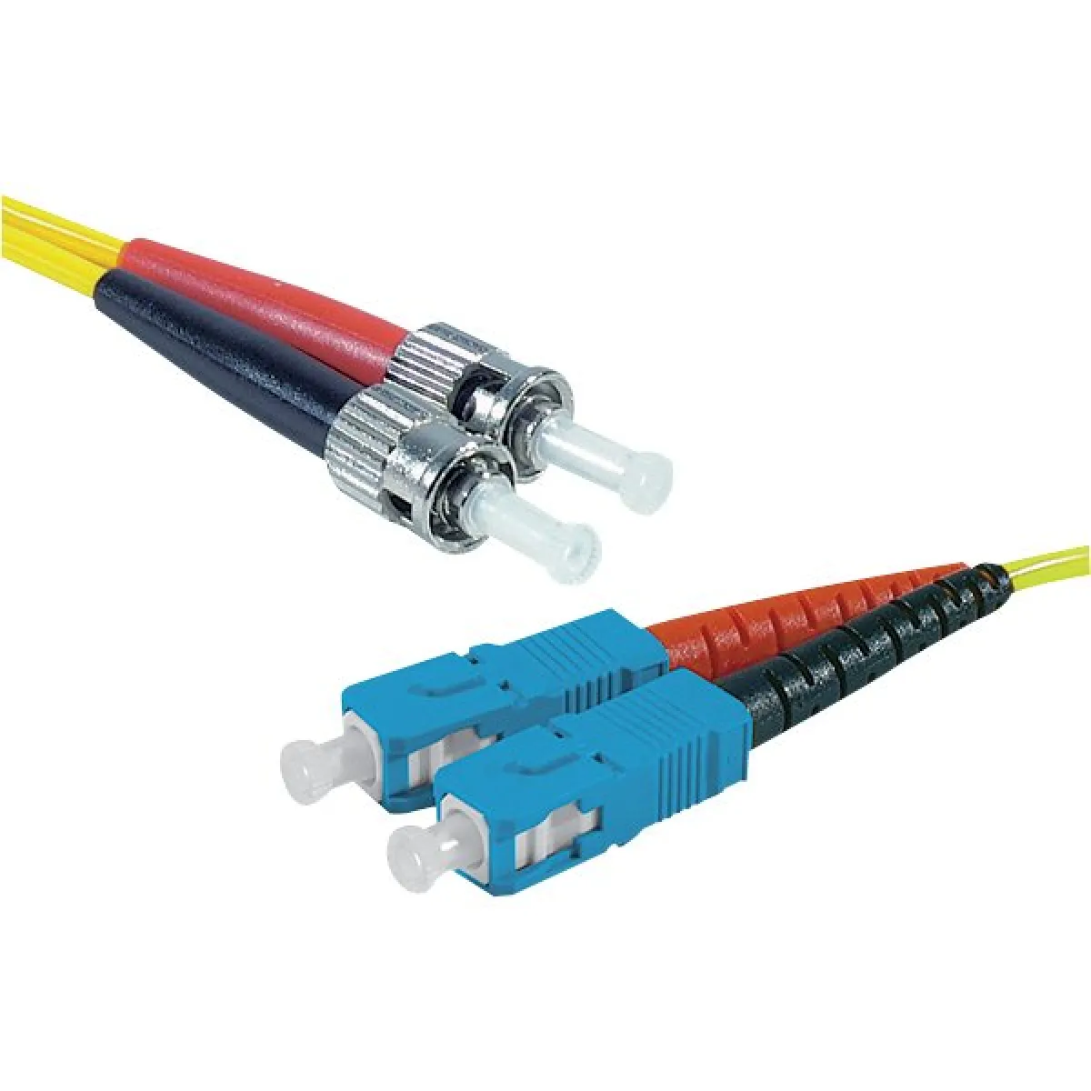 Jarretire optique duplex monomode OS2 9/125 SC-UPC/ST-UPC jaune - 2 m
