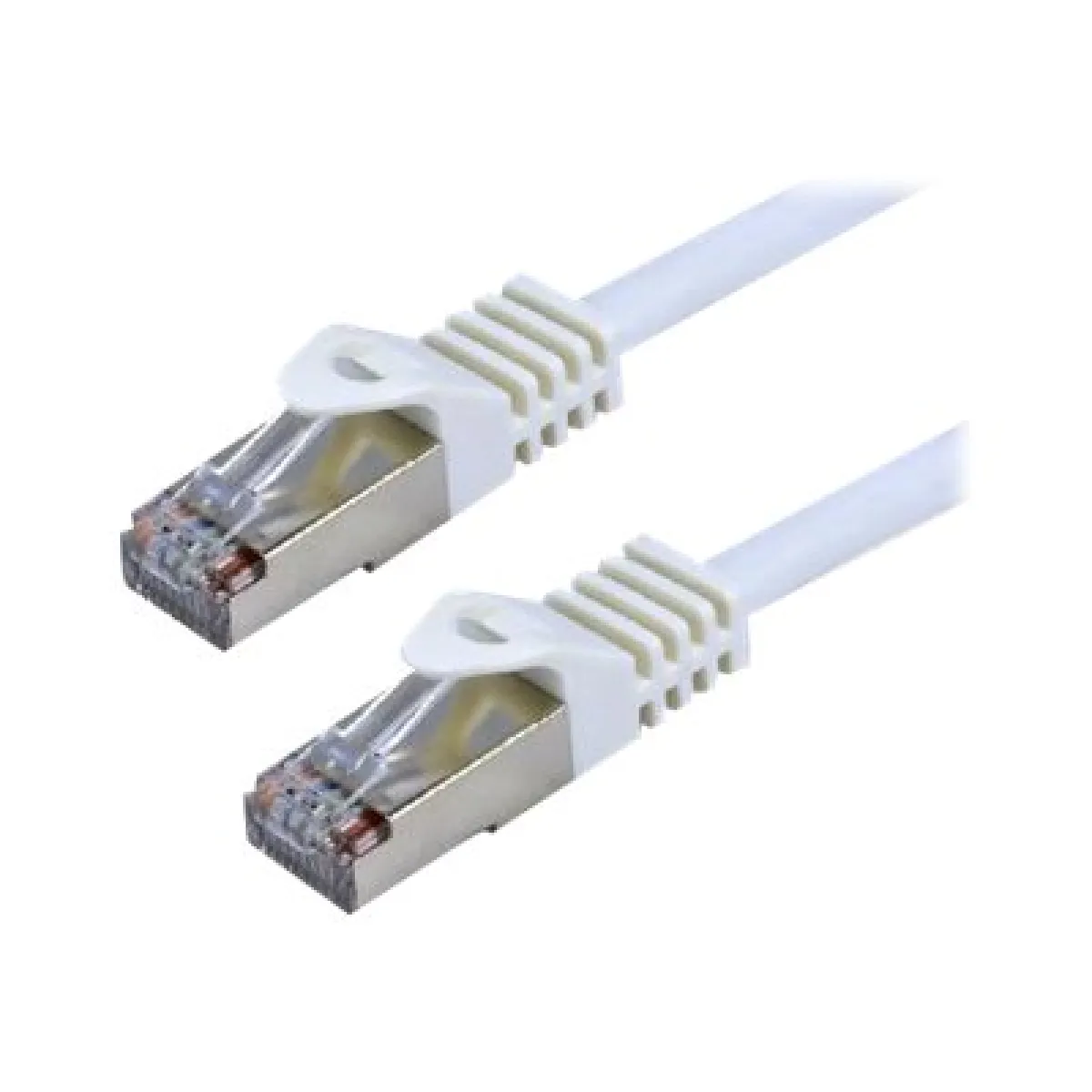 Mcl Samar Blanc Mcl - Cordon De Raccordement - Rj-45 (M) Pour Rj-45 (M) - 2 M - 6.2 Mm - Sftp - Cat 7 - Sans Halogène, Moulé, Sans Crochet - Image 3