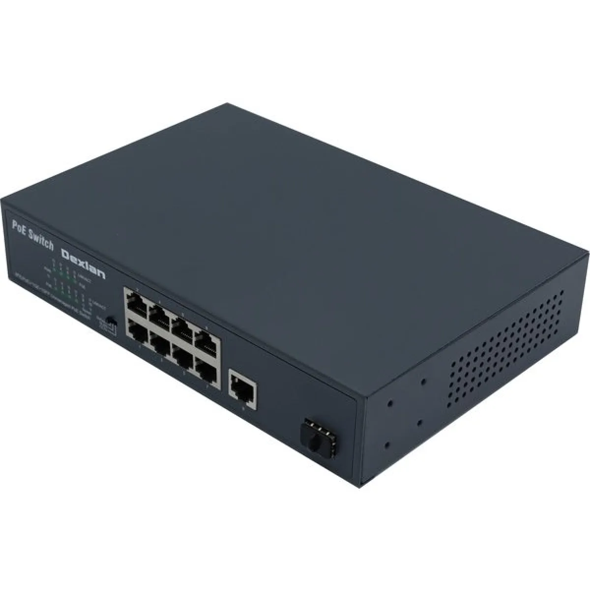 DEXLAN SWITCH 8P 10/100 PoE+ 120W & 1 Gigabit & 1 SFP