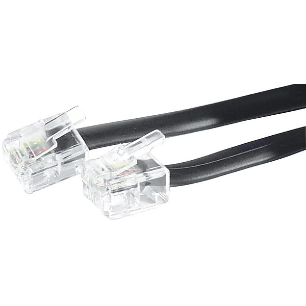 Dexlan Noir Câble Téléphonique Rj11 - 1 M