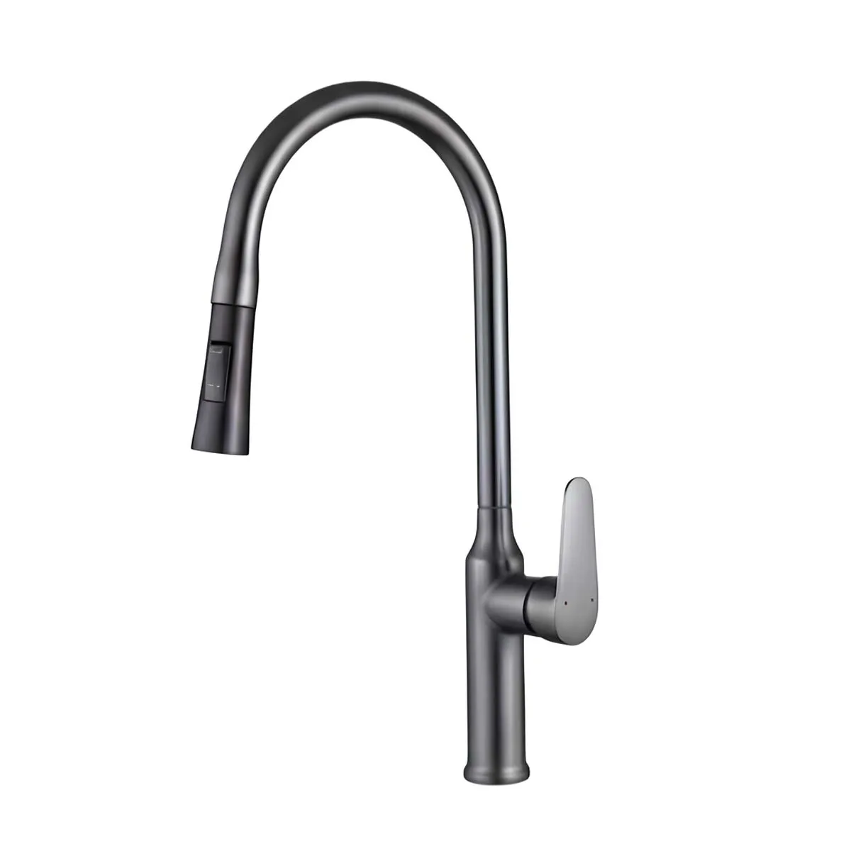 AVIZAR  Robinet de Cuisine Extensible avec Embout R&eacute;tractable Flexible Noir / Argent