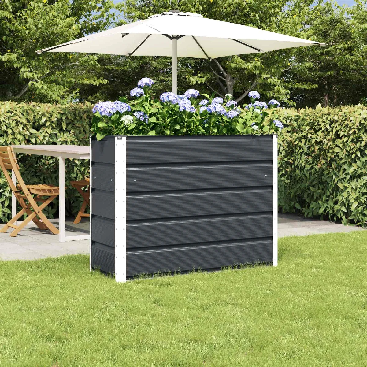 vidaXL Jardinière 100 x 40 x 75 cm Acier