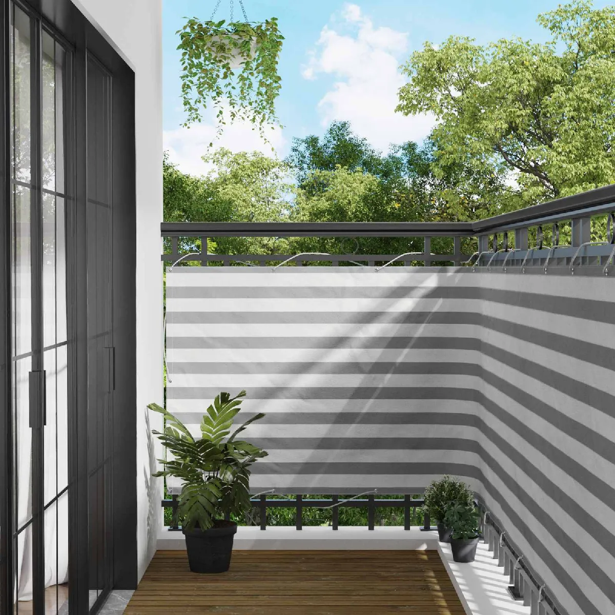 vidaXL Écran de balcon et 110 x 300 cm Tissu Oxford