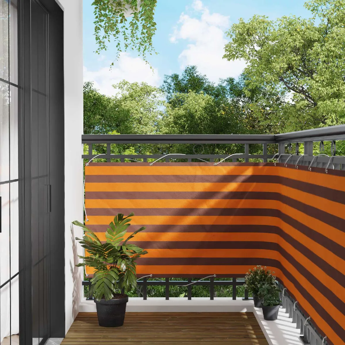 vidaXL Écran de balcon et 100 x 400 cm Tissu Oxford