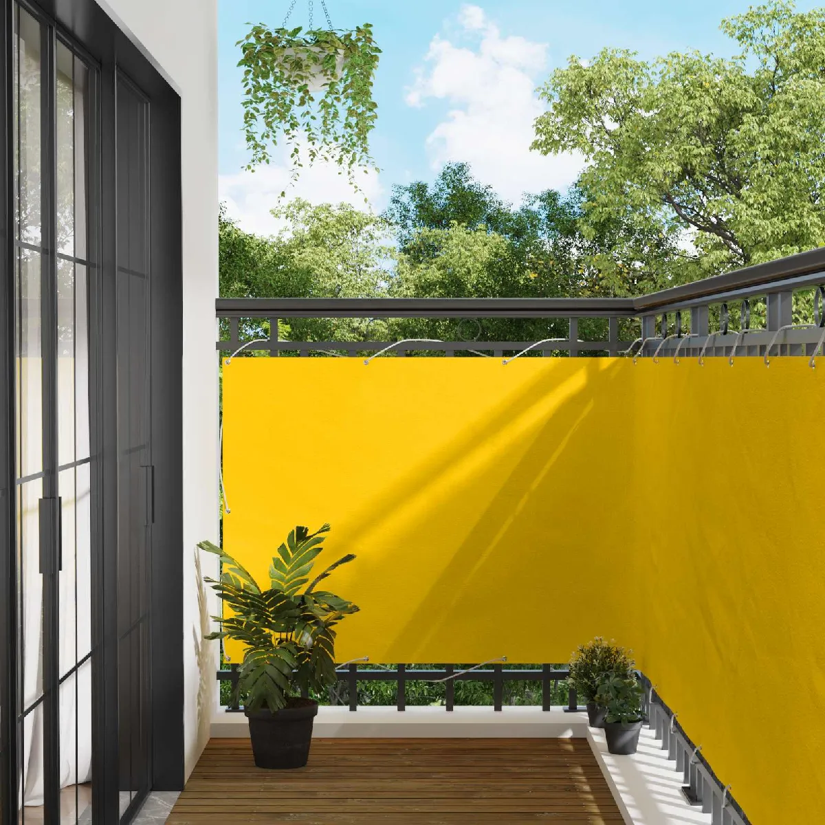vidaXL Écran de balcon 120 x 200 cm Tissu Oxford - vue 4