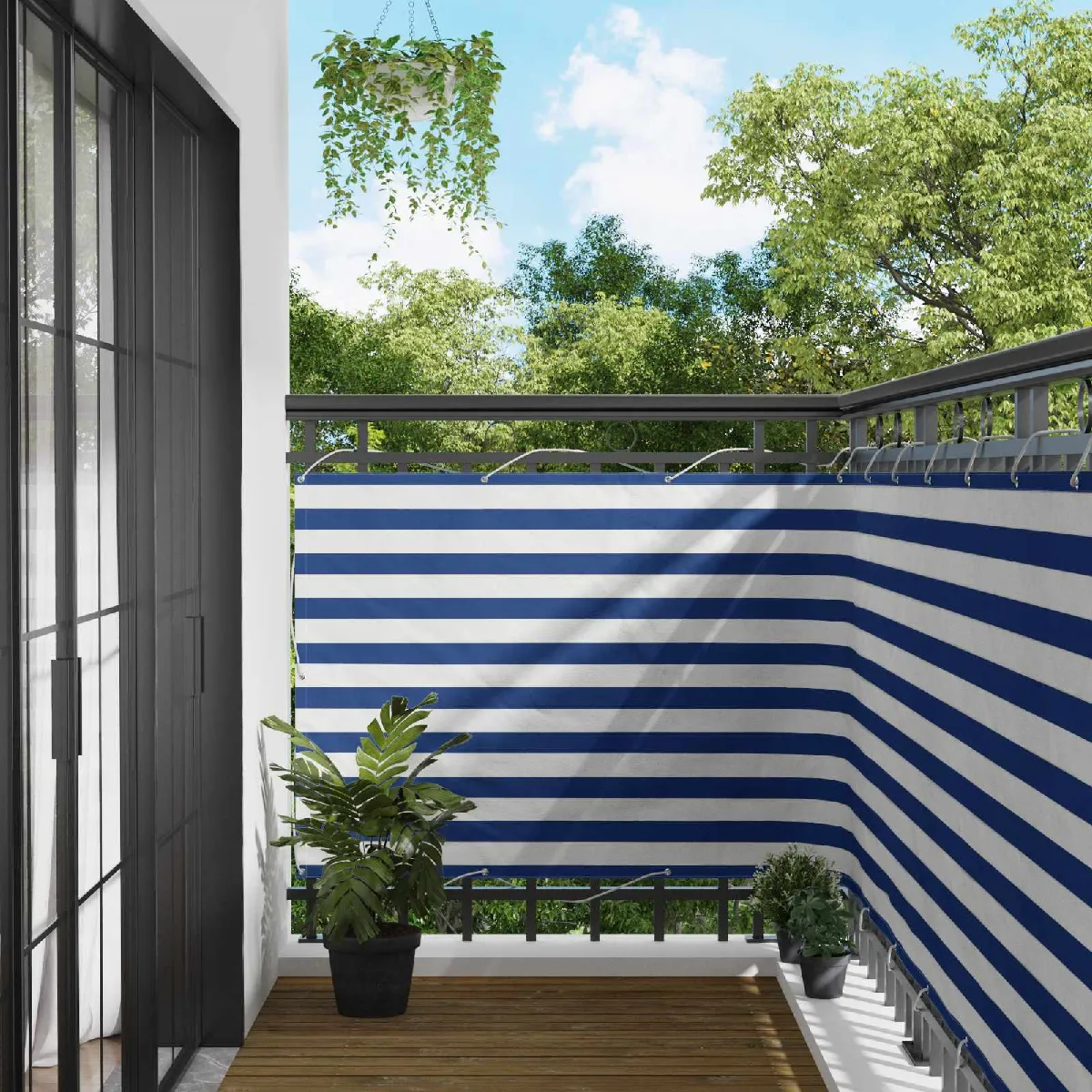 vidaXL Écran de balcon et 110 x 300 cm Tissu Oxford - vue 2