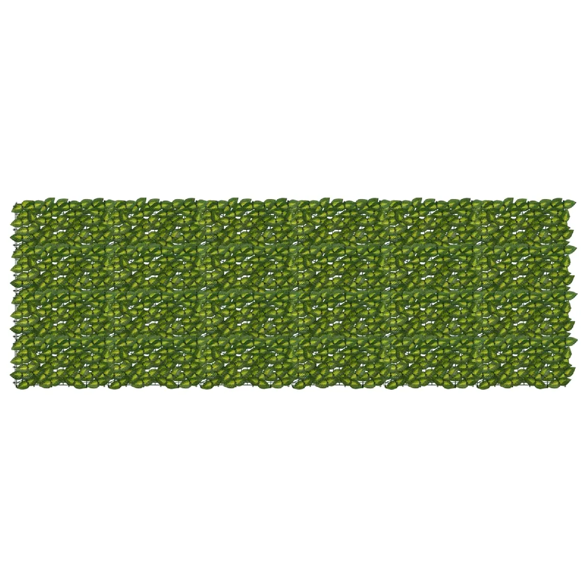 vidaXL Écran de balcon avec feuilles et jaune 300 x 100 cm - vue 2