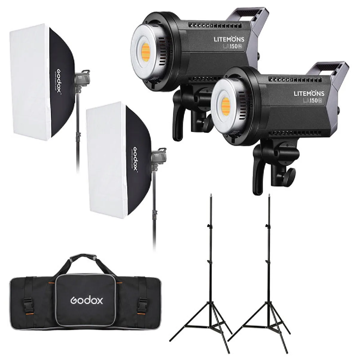Godox Kit 2 Torches Led La150bi - Image 3