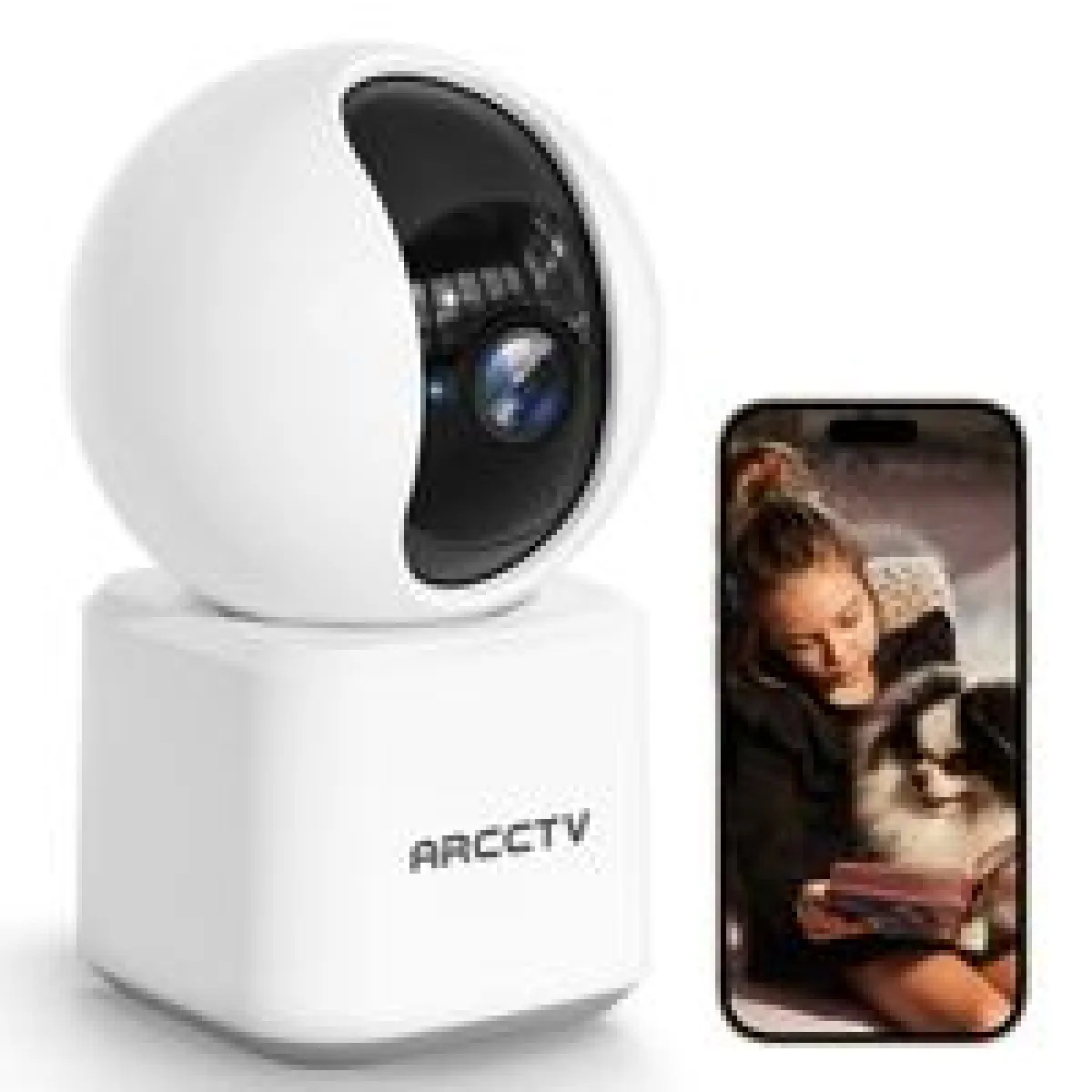 ARCCTV Cam&eacute;ra de Surveillance Interieure-WIFI 2.4Ghz/5Ghz-Suivi automatique- Y2U3