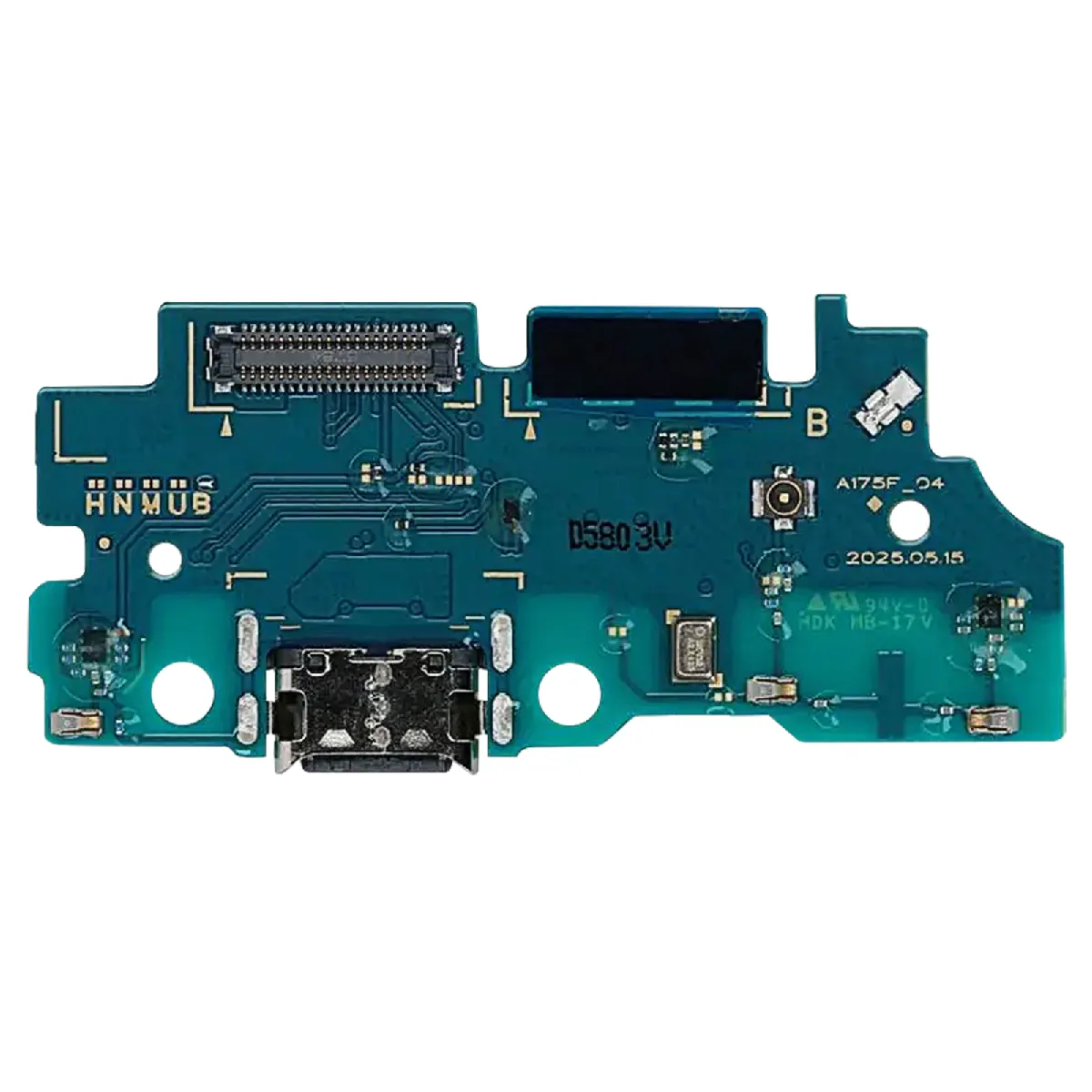 Avizar Vert Clappio Connecteur De Charge Usb-C Pour Galaxy A17 4G Avec Microphone Intégré