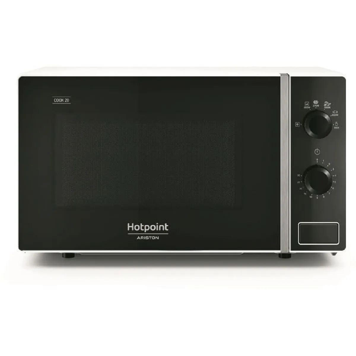 Micro-Ondes Hotpoint MWHA101W – 20 L, 700 W, Posable - vue 6