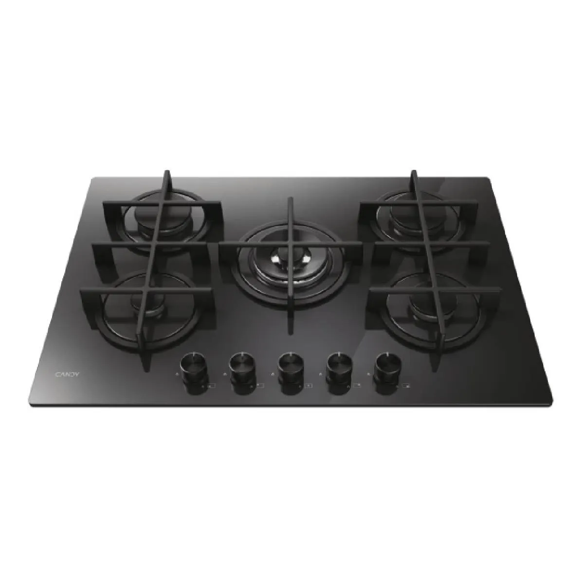 Plaque De Cuisson Gaz CANDY Moderna – 5 Feux, Verre Trempé - vue 2