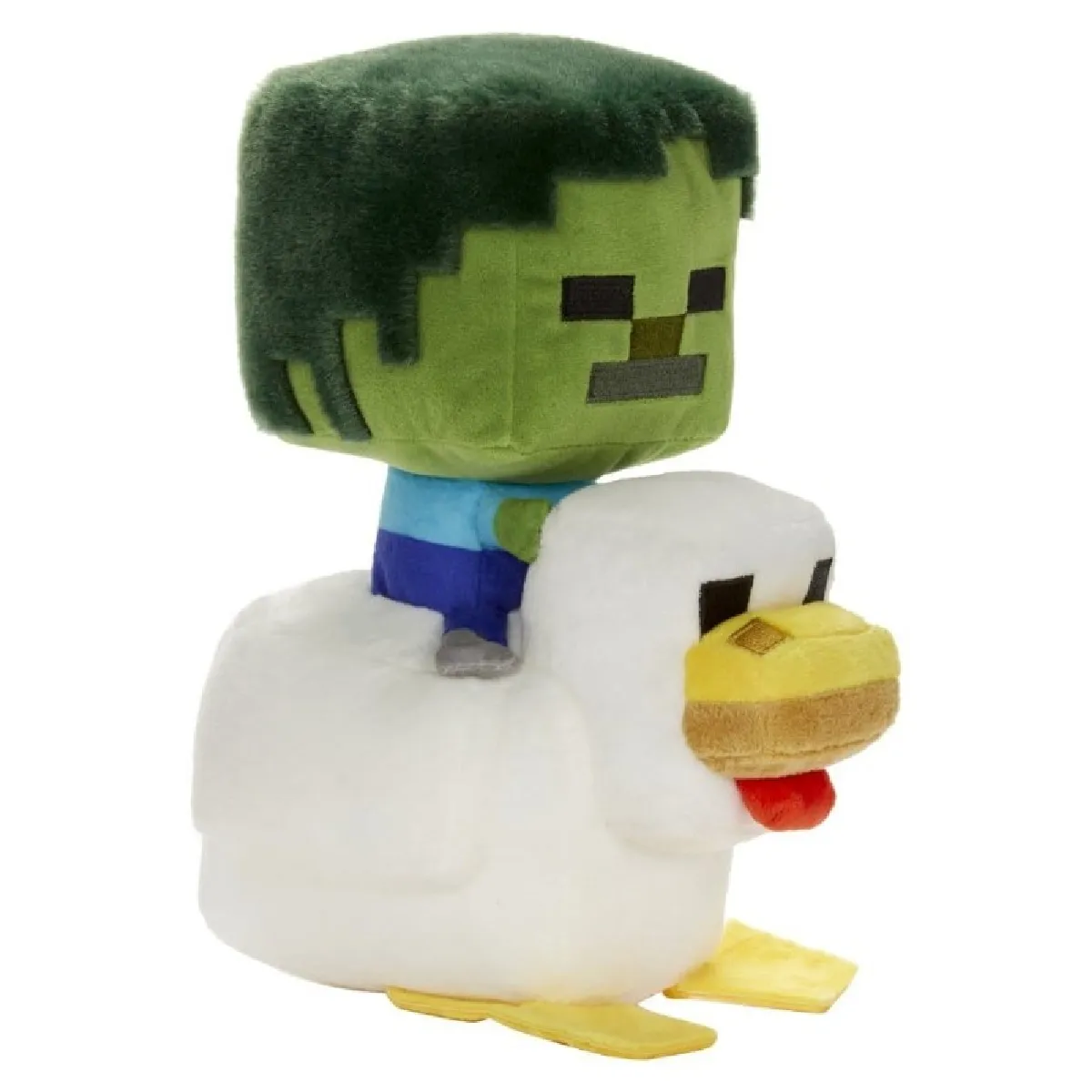 Minecraft Peluche Poulet Chevauché et Zombie inspirée du jeu vidéo - vue 2