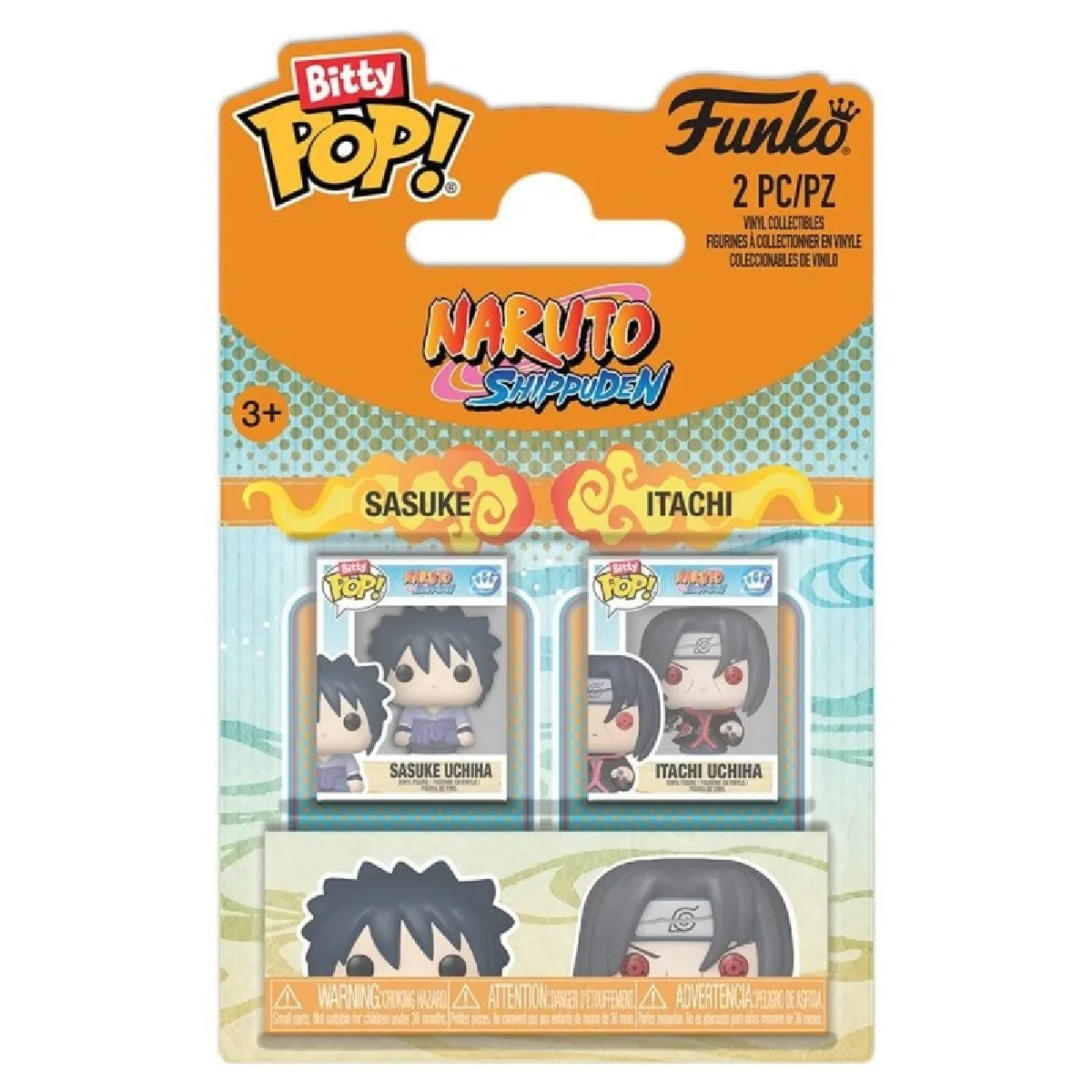 Naruto Pack 2 figurines Bitty POP! Sasuke & Itachi 2 cm