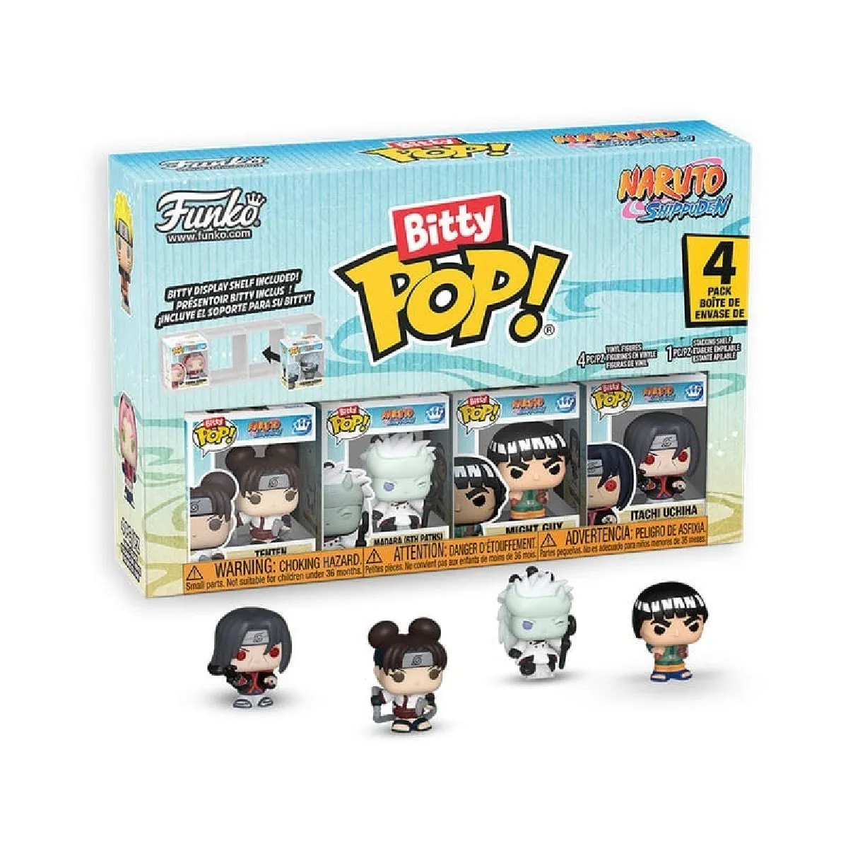 Naruto Shippuden Pack 4 figurines Bitty POP! Battles 2 5 cm