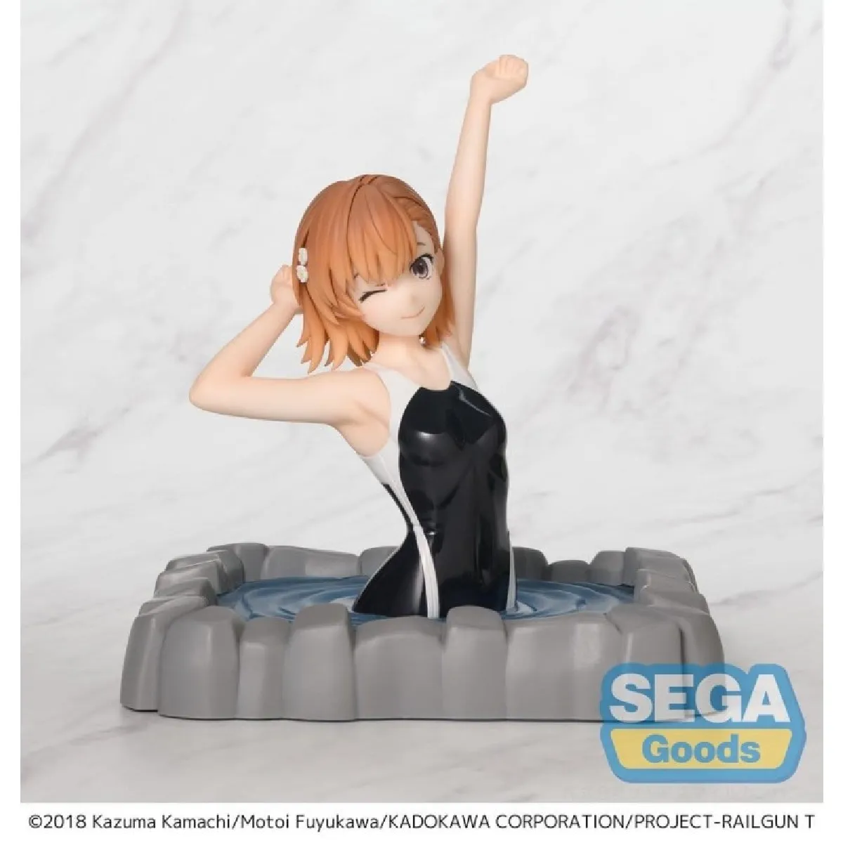 A Certain Scientific Railgun T Statuette Thermae Utopia Mikoto Misaka 14 cm - vue 2
