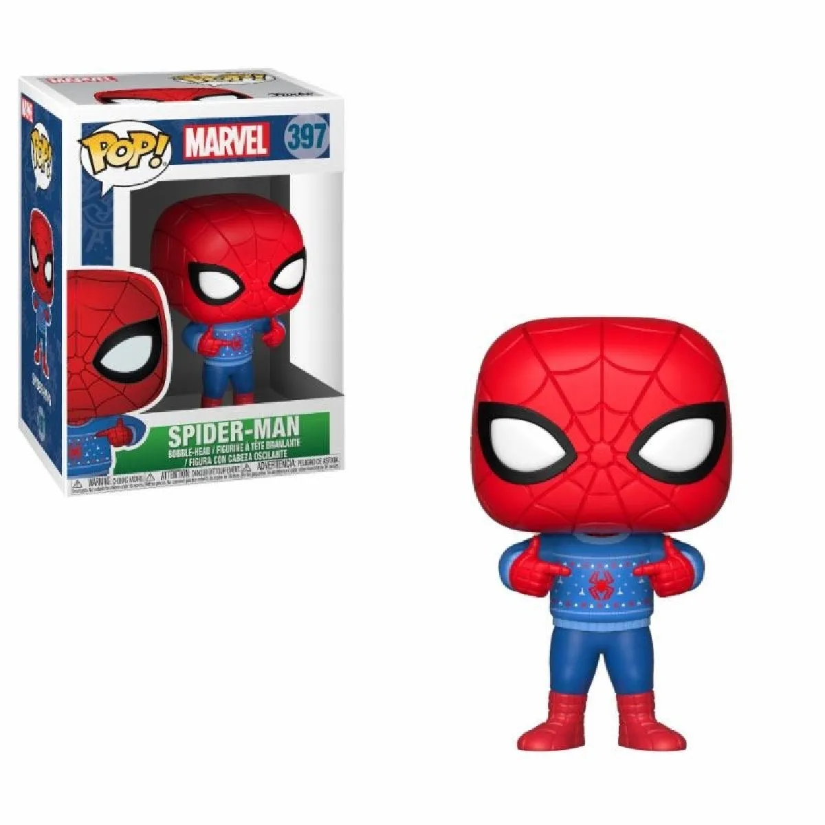 Funko Marvel Comics - Figurine POP! Bobble Head Spider-Man (Ugly Sweat) 9 cm