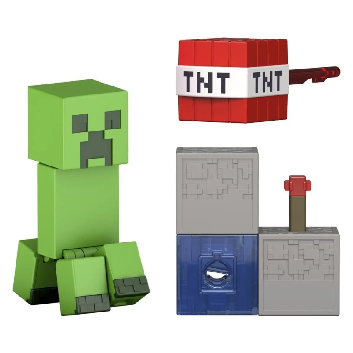 Minecraft Figurine Creeper Redstone - vue 2