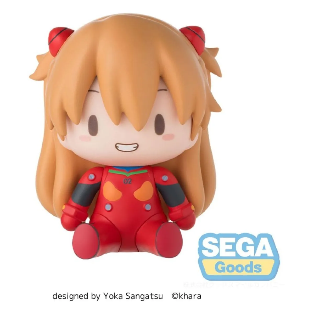 Evangelion: New Theatrical Edition Figurine Fuwa Petit Chibi Asuka Plug Suit 8 cm