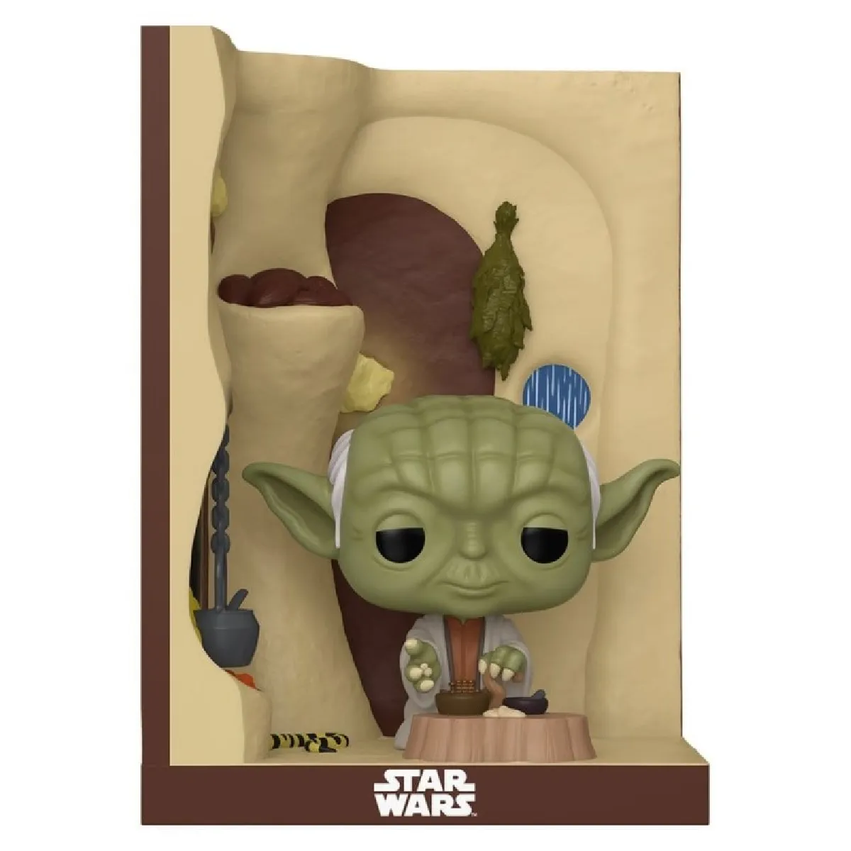 Star Wars Figurine POP! Book Nook Yoda dans sa Hutte 9 cm