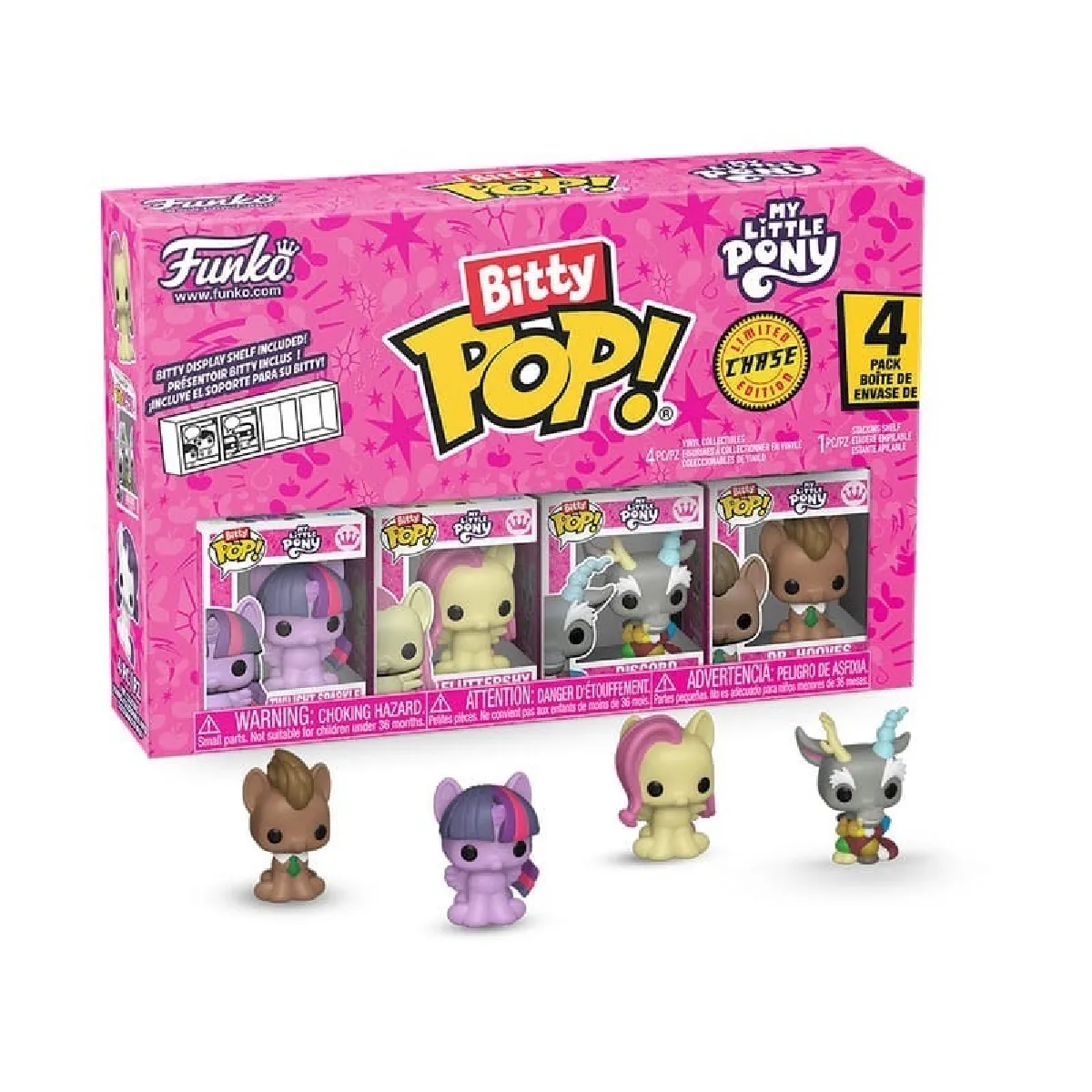 Mon Petit Poney Pack 4 figurines Bitty POP! Mon Petit Poney série 1 2 5 cm