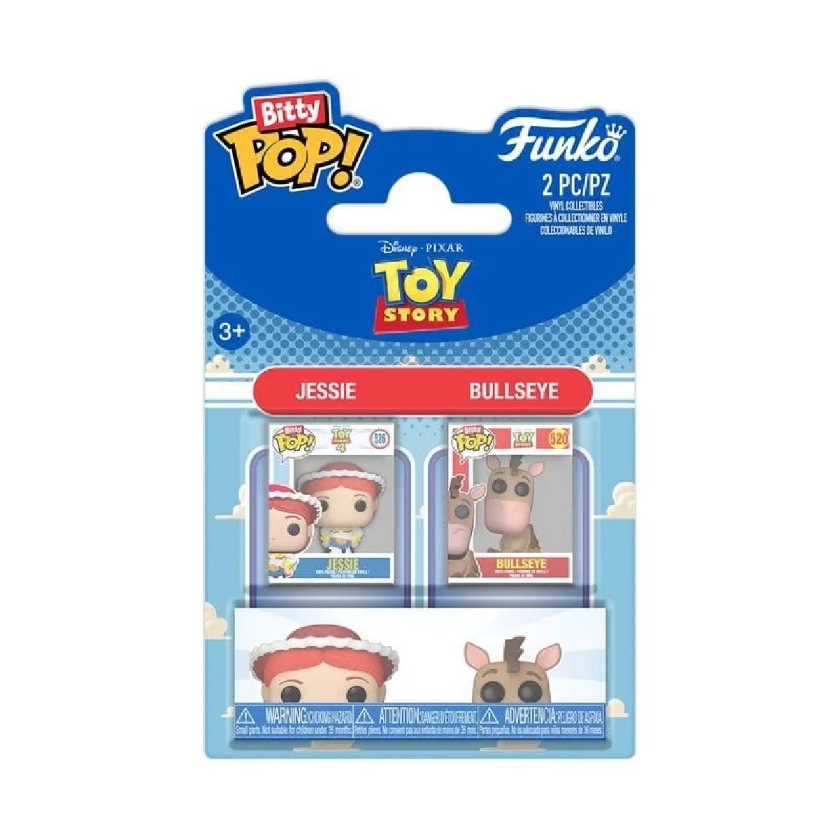 Funko Toy Story - Figurines Bitty POP! Jessie & Bullseye 2 cm