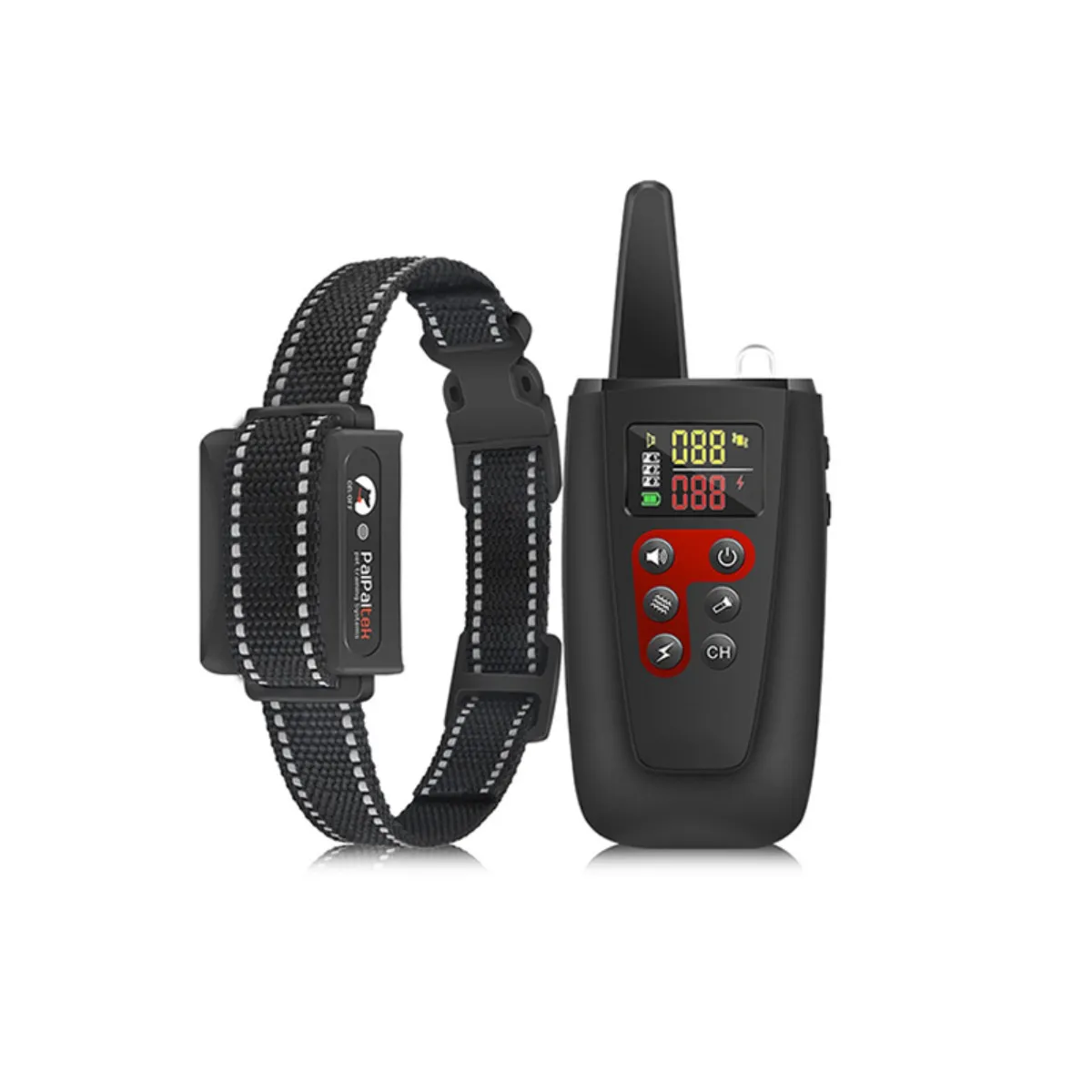 Collier d'entraînement pour chien sans choc — Vibration 10 niveaux, IP67 étanche, portée 1