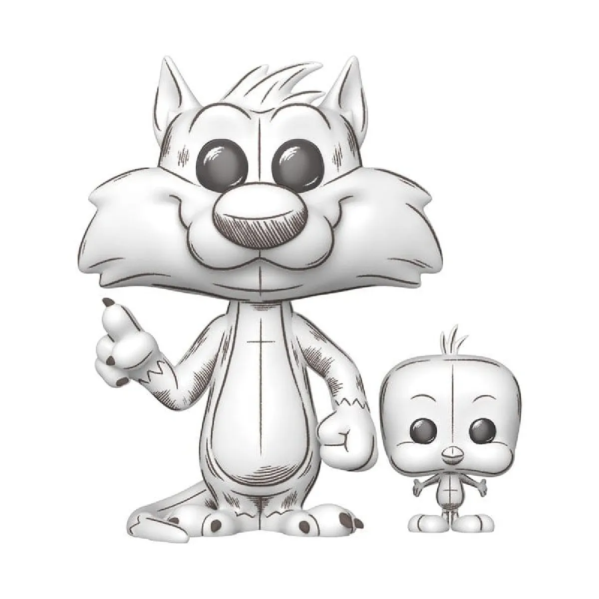 Looney Tunes Figurine POP! & Buddy Sylvester & Tweety 9 cm