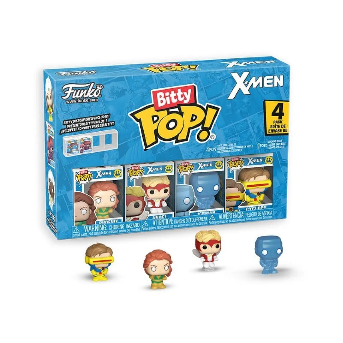 X Men Pack 4 figurines Bitty POP! X Men série 2 2 5 cm