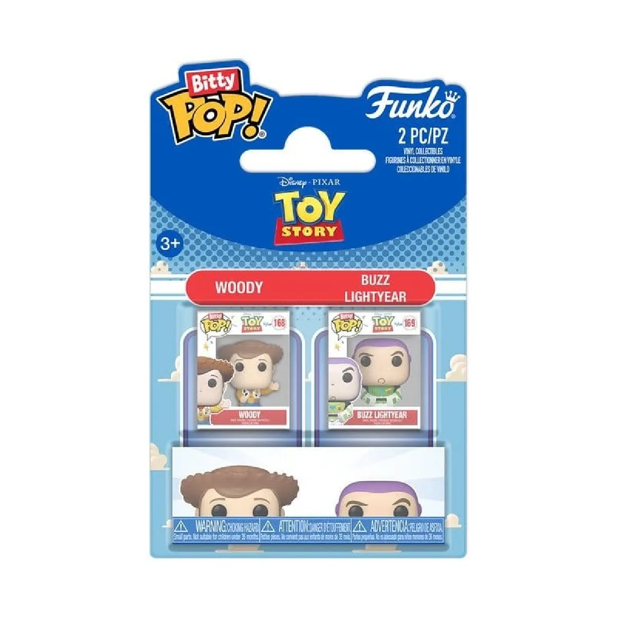 Pack de 2 figurines Funko Pop Toy Story Woody & Buzz Lightyear - vue 2