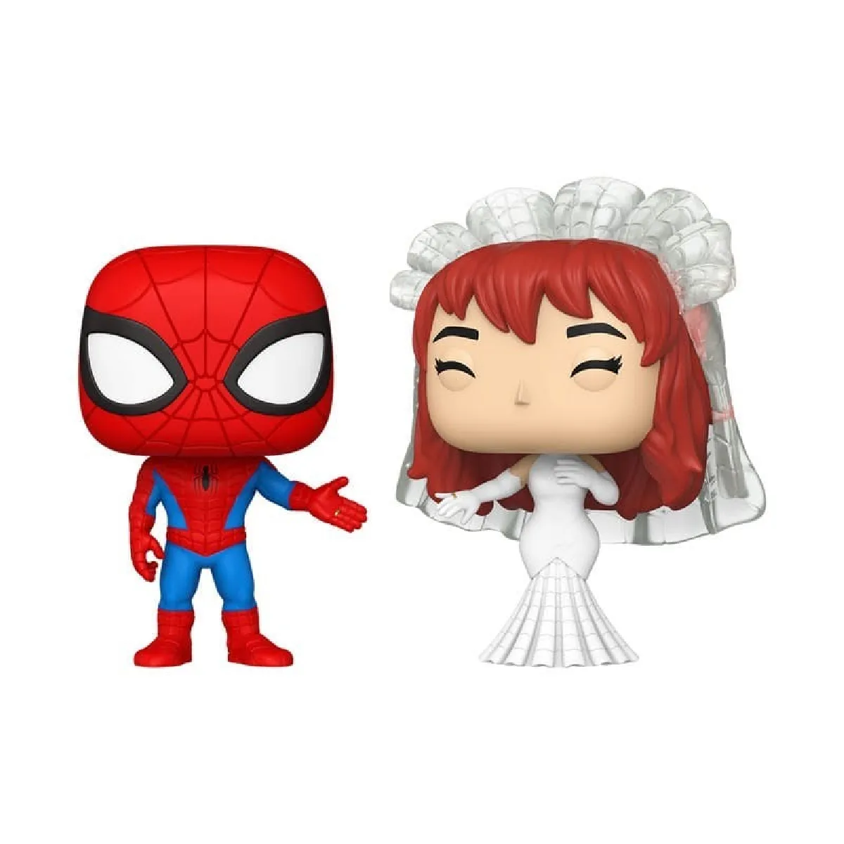 Marvel Pack 2 Figurines POP! Superhero Couples Spider Man & MJ Mariage 9 cm - vue 7