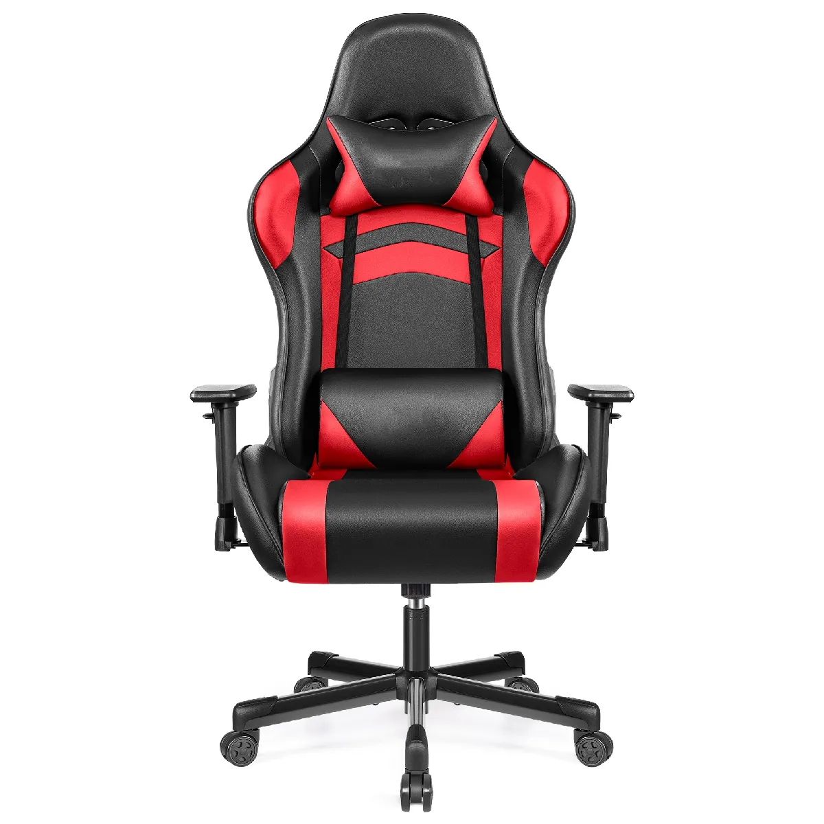 BYTELIKE Fauteuil de gaming ergonomique - Noir et rouge