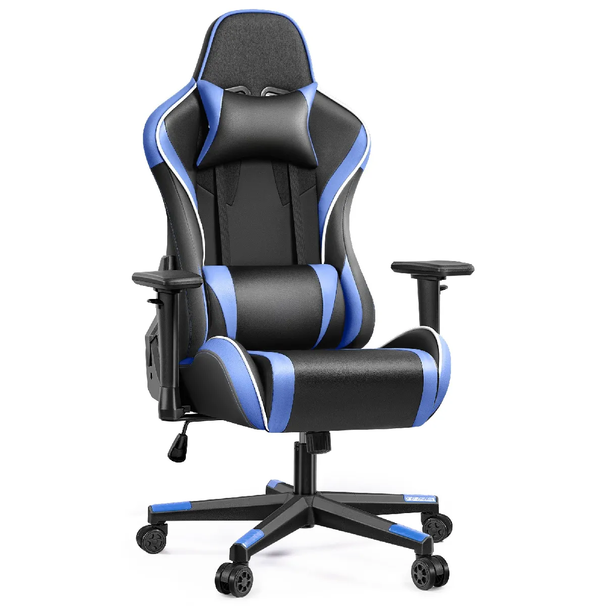 BYTELIKE Fauteuil gaming ergonomique - Noir et bleu