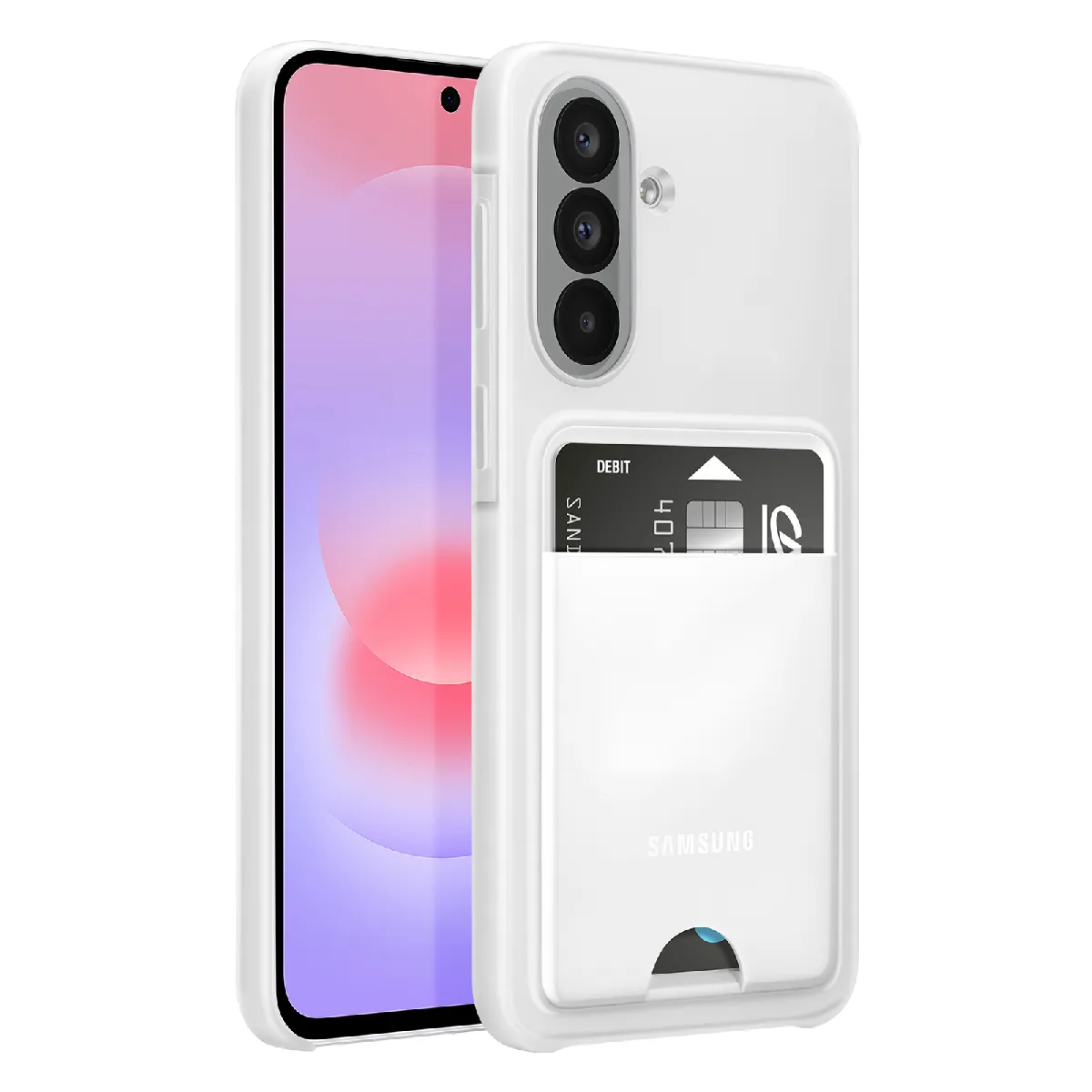 Coque arrière avec porte carte pour Samsung Galaxy A37 5G - vue 3