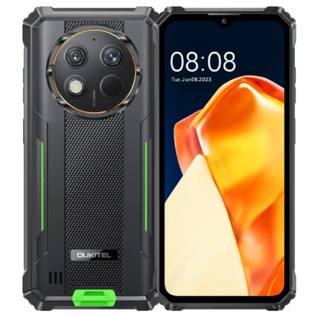 OUKITEL Smartphone  G1S 8+128 Go 6,52"" 10600 mAh,Android 15, Vert