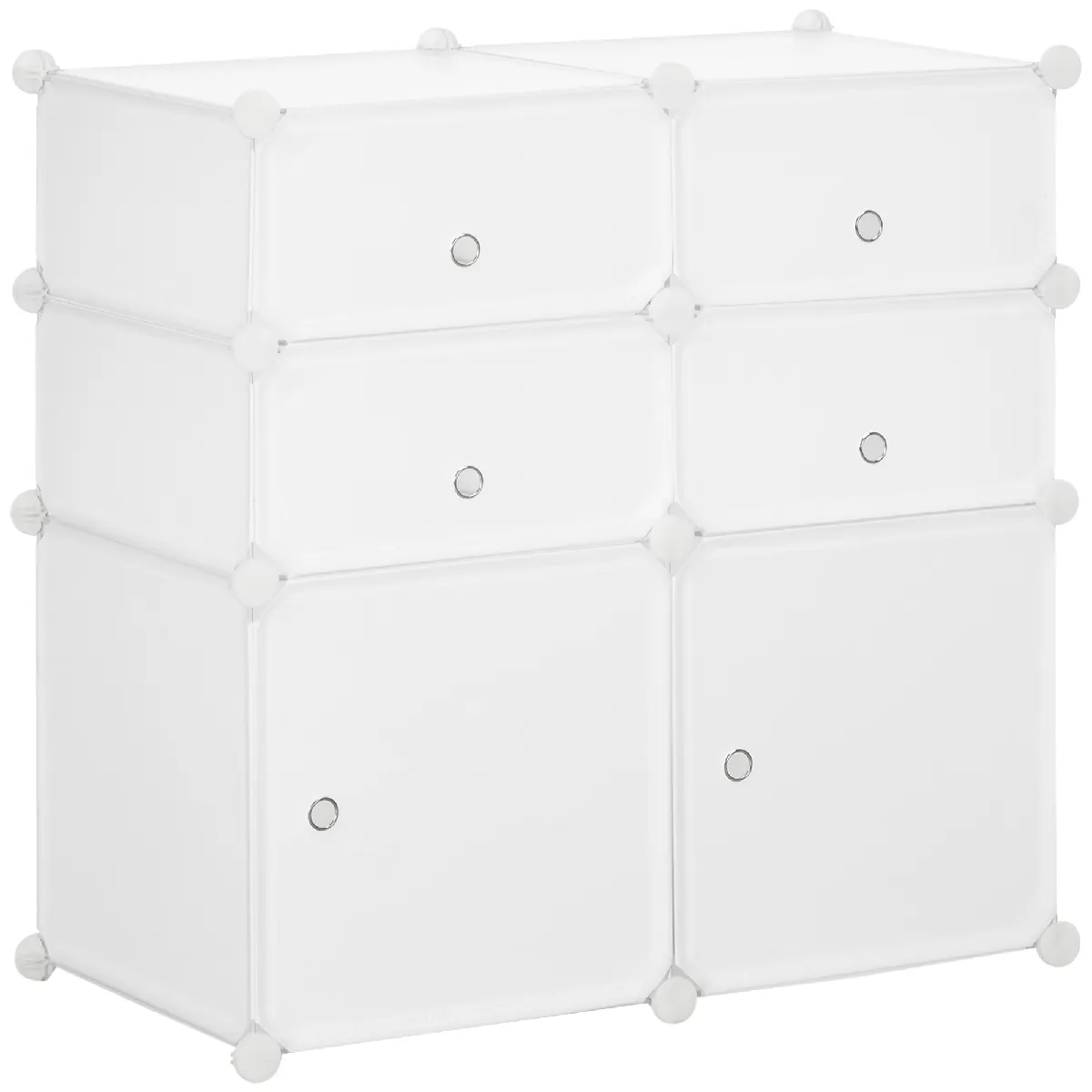 Cube de Rangement Modulaire 6 Cases