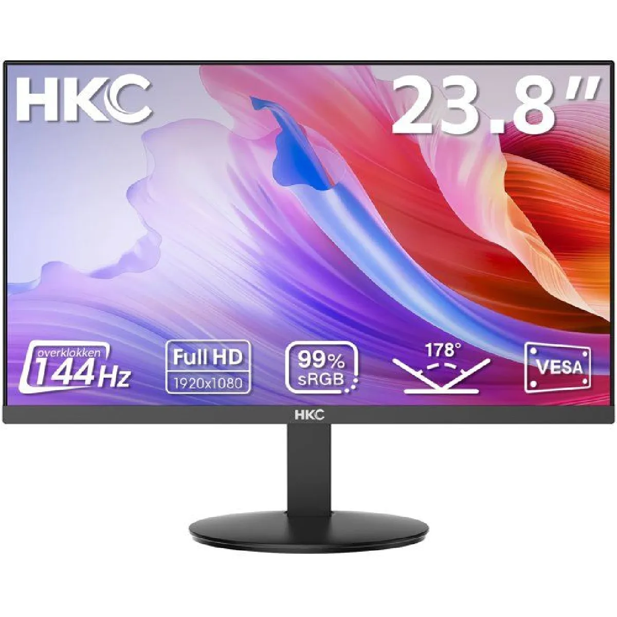 Hkc Noir Ecran Pc Gaming V2418s 24" 144 Hz Full Hd - Image 4