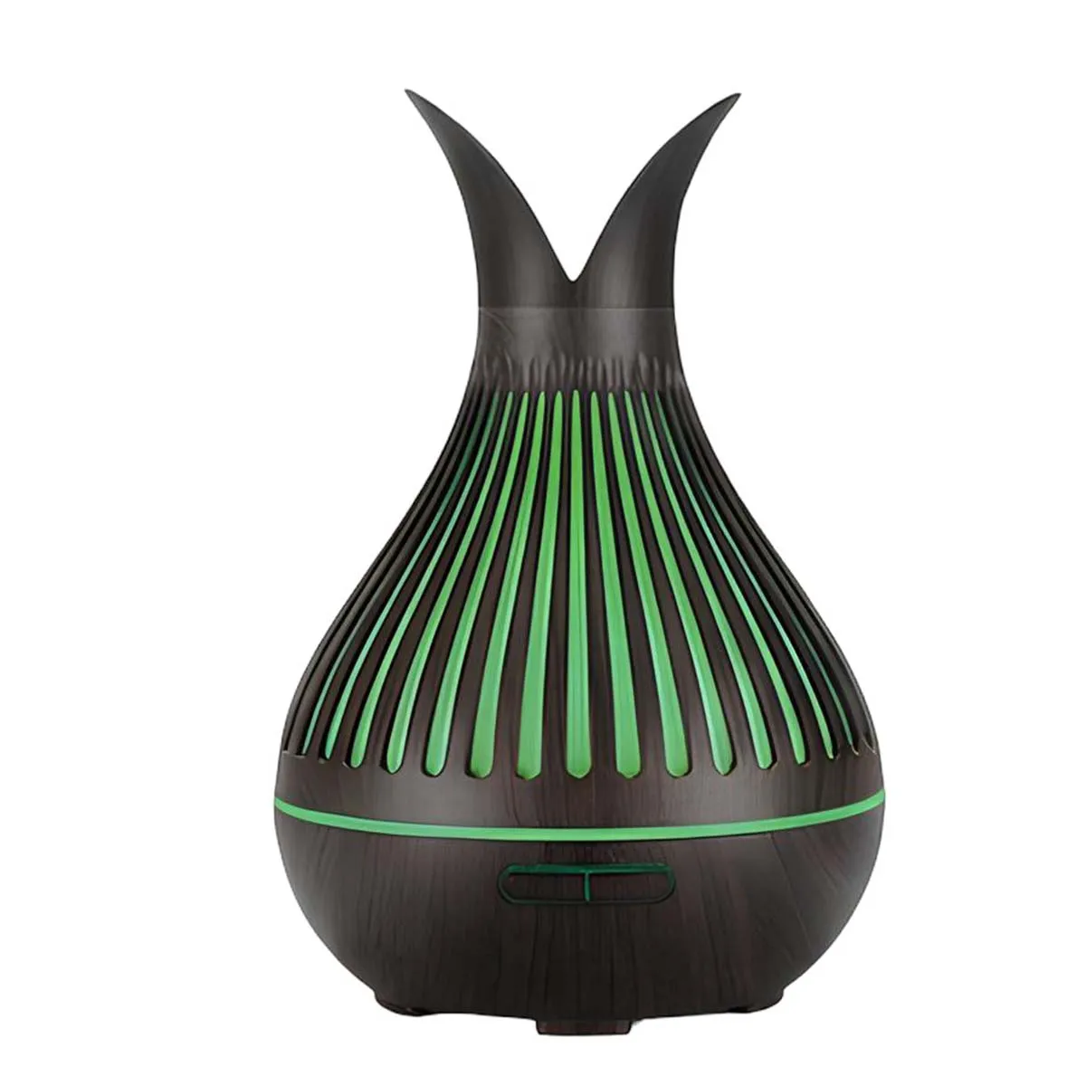 AVIZAR  Diffuseur d'Ar&ocirc;mes et Humidificateur design Vase D&eacute;corative 500ml Noir / Vert