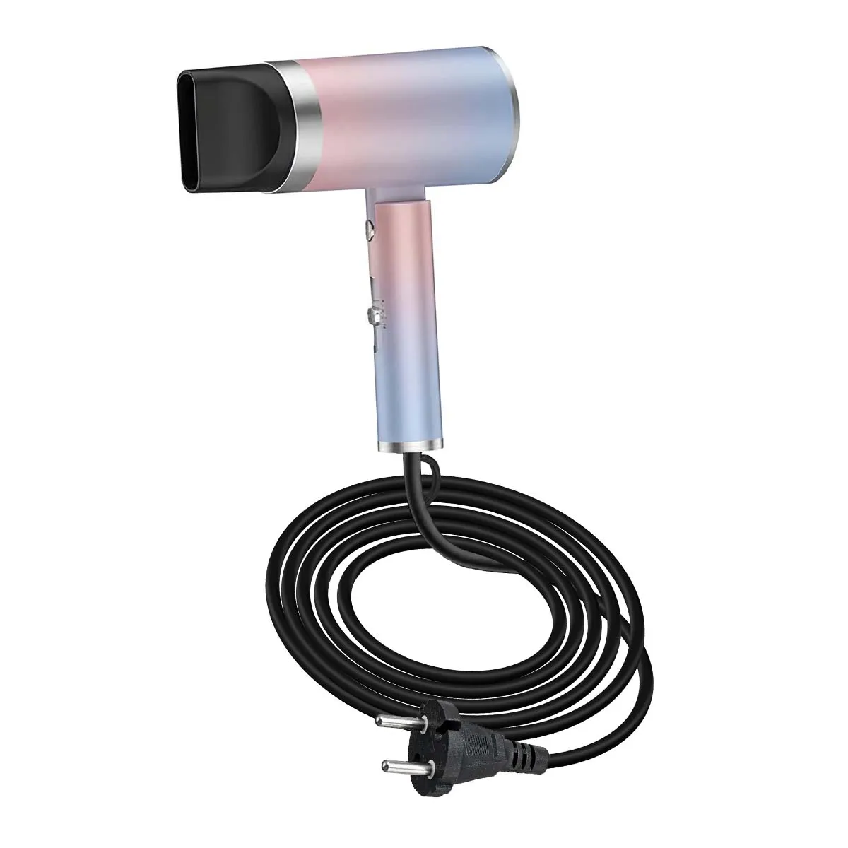 AVIZAR  S&egrave;che Cheveux Pliable Ionique 1200W avec Air Chaud Froid et NTC Bleu / Rose