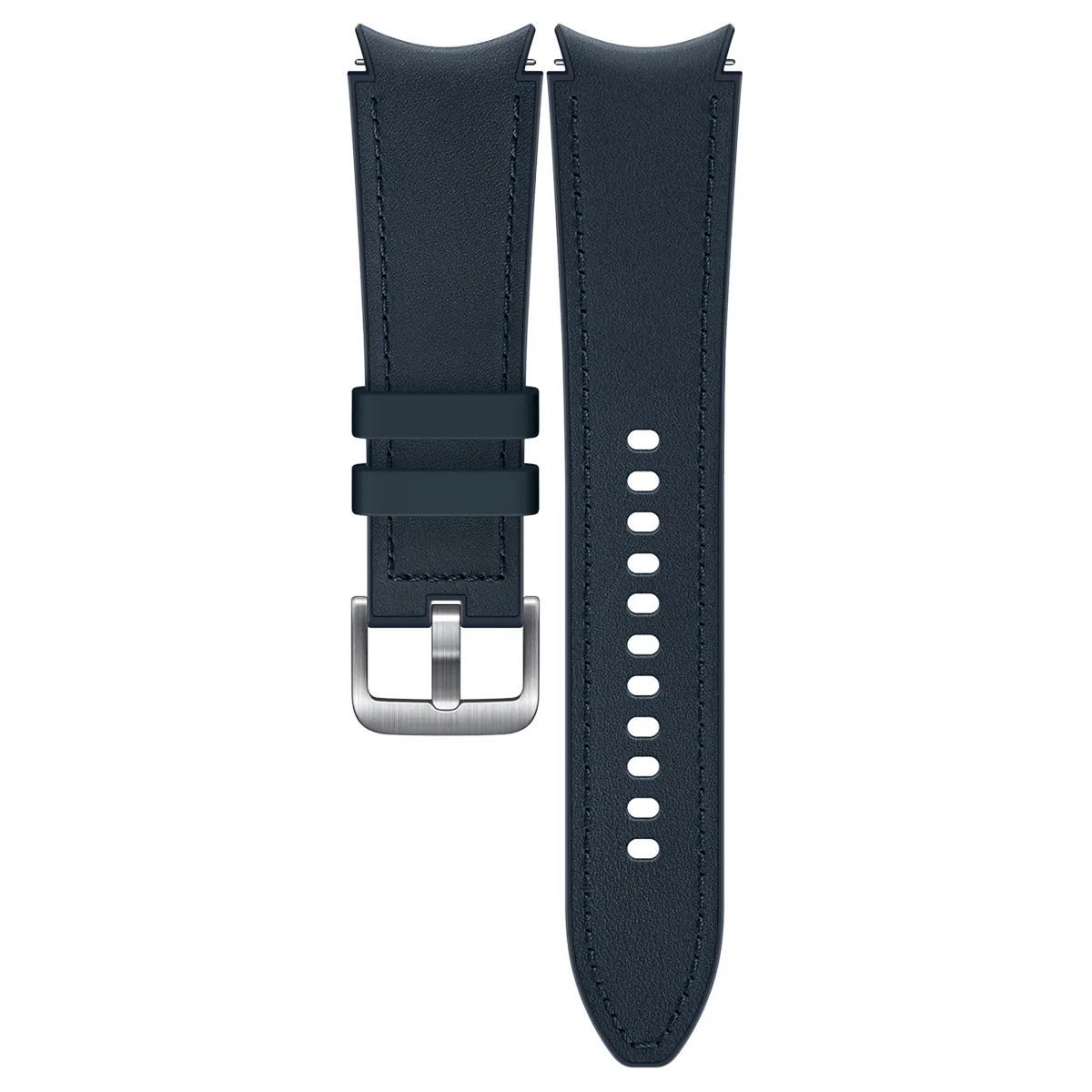 Samsung Bracelet Galaxy Watch 4 Classic 20mm 130mm M / L en Cuir Résistant Bleu marine