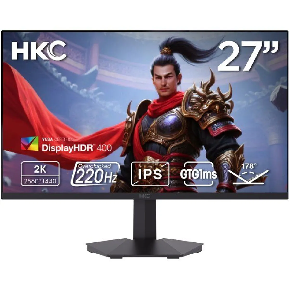 Hkc Bleue Ecran Pc Gaming G27h2d Pro 27" 200 Hz 2K Qhd - Image 4