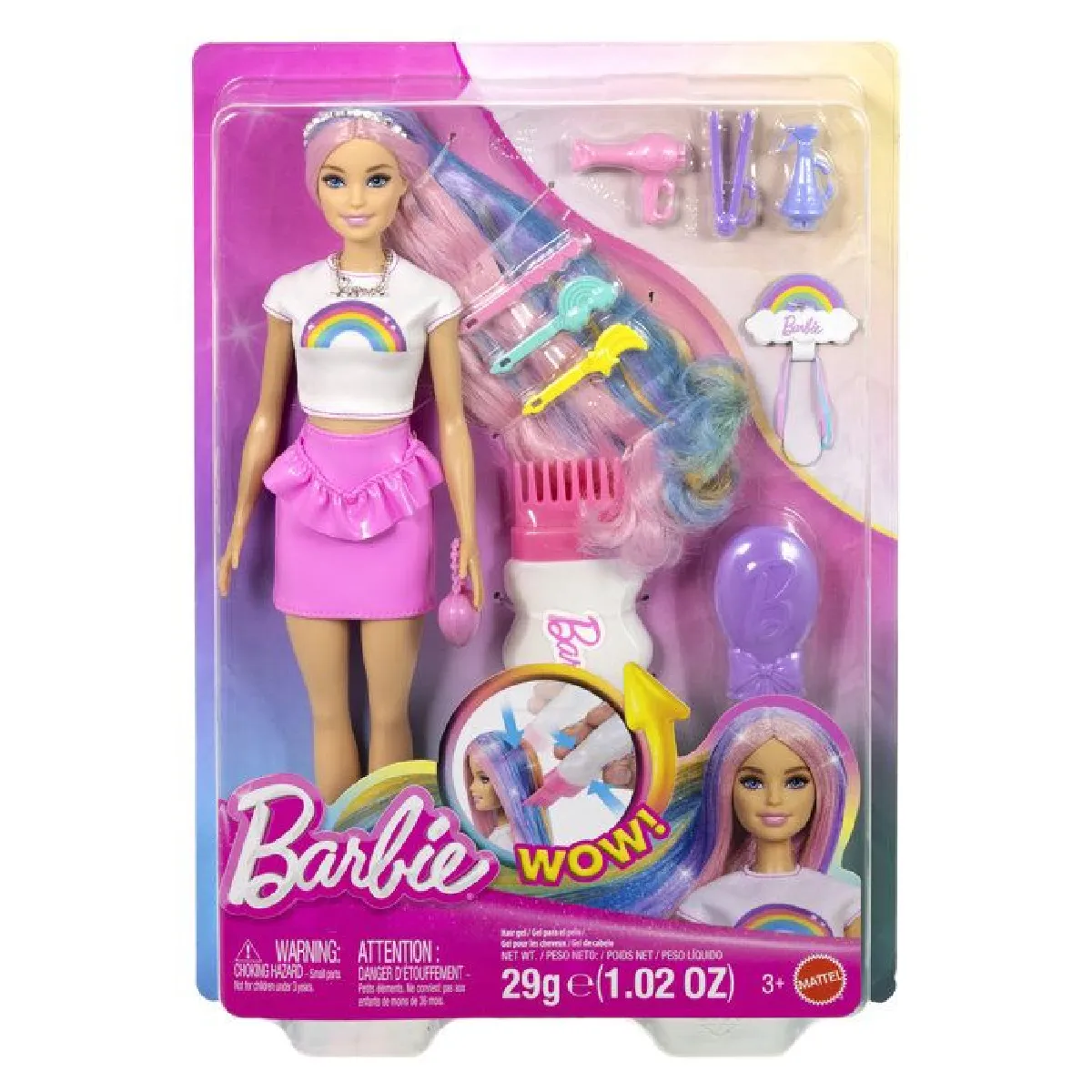 Barbie poupée mannequin chevelure pailletée Multicolore - vue 1