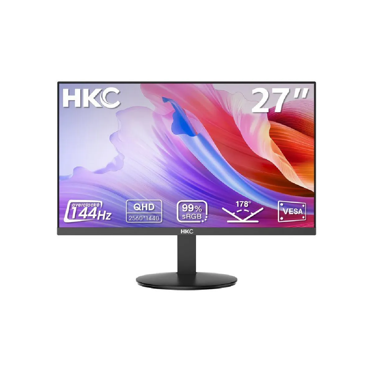 HKC  V2718QS - Moniteur Gaming 27 QHD IPS 144 Hz 1 ms
