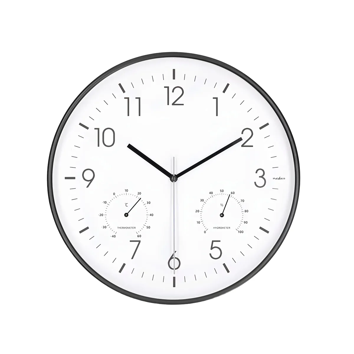 Nedis Blanc Horloge Murale Analogique